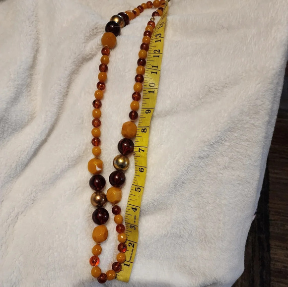 Vintage Retro Lucite‎ bead necklace - Picture 7 of 11
